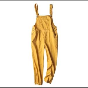 Mustard Overalls with pocket details